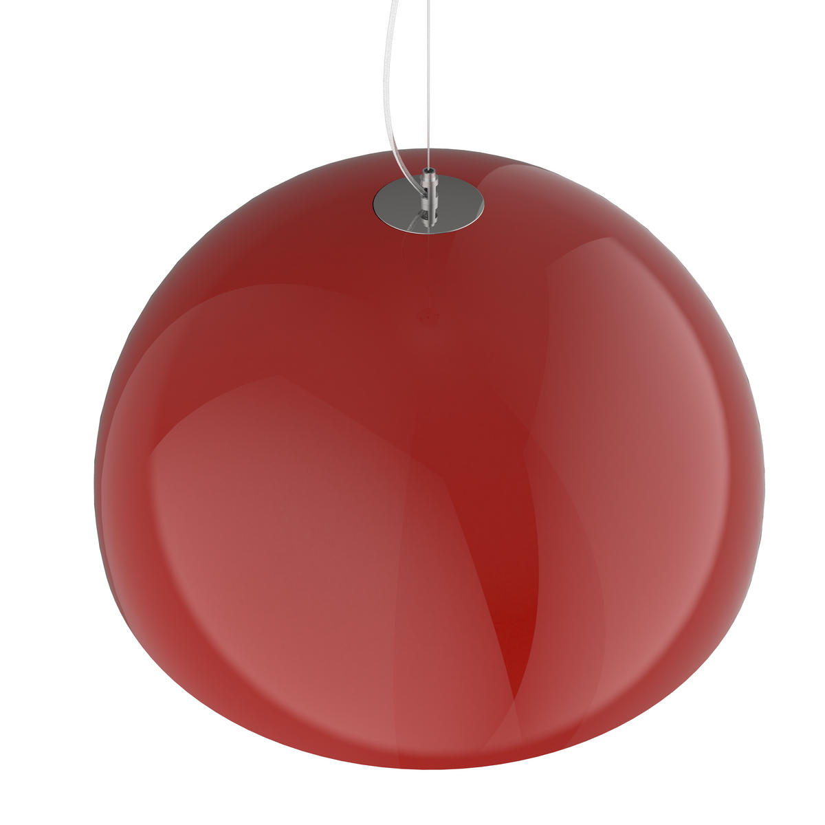 HÄNGELEUCHTE - Rot, Metall (60/60/30cm) - Lumicom