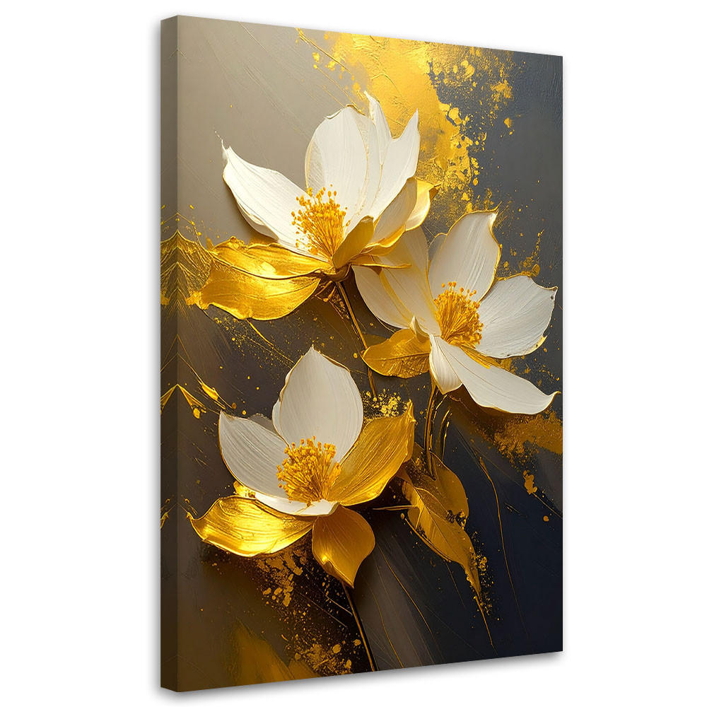 Feeby Leinwandbild, Gelb 40x60 cm