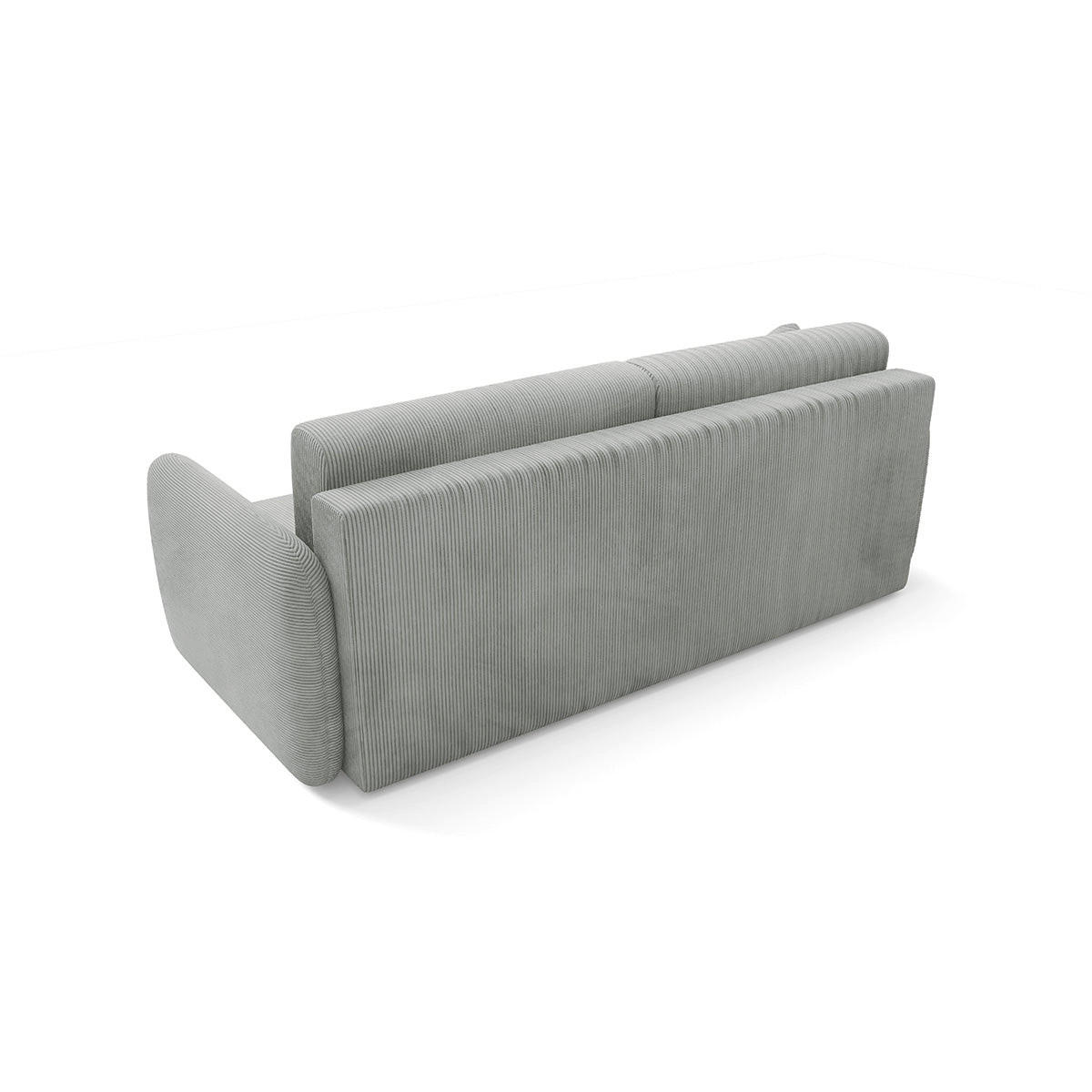SOFA Dora 3 Sitzplätze Hellgrau - Grau, Holz (233/92/110cm) - Petits-meubles