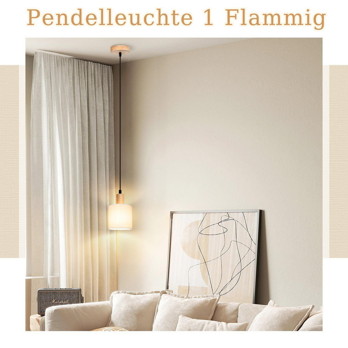 PENDELLEUCHTE Maximilian 10/2.5/173 cm - Weiß, Metall (10/2.5/173cm) - ZMH