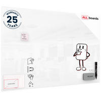 GLASBOARD - Premium SUPERWHITE Perlweiß 150x100cm - Weiß, Glas (150/100/0.8cm) - ALLboards