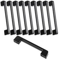 MÖBELGRIFF Schwarz 10er-Set 160 mm - Schwarz, Metall (22.4/2.3/16.8cm)