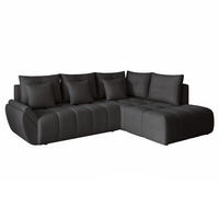 ECKSOFA DOLCE mit Schlaffunktion und Bettkasten Anthrazit - Anthrazit, Holzwerkstoff/Kunststoff (266/190cm) - Idohome