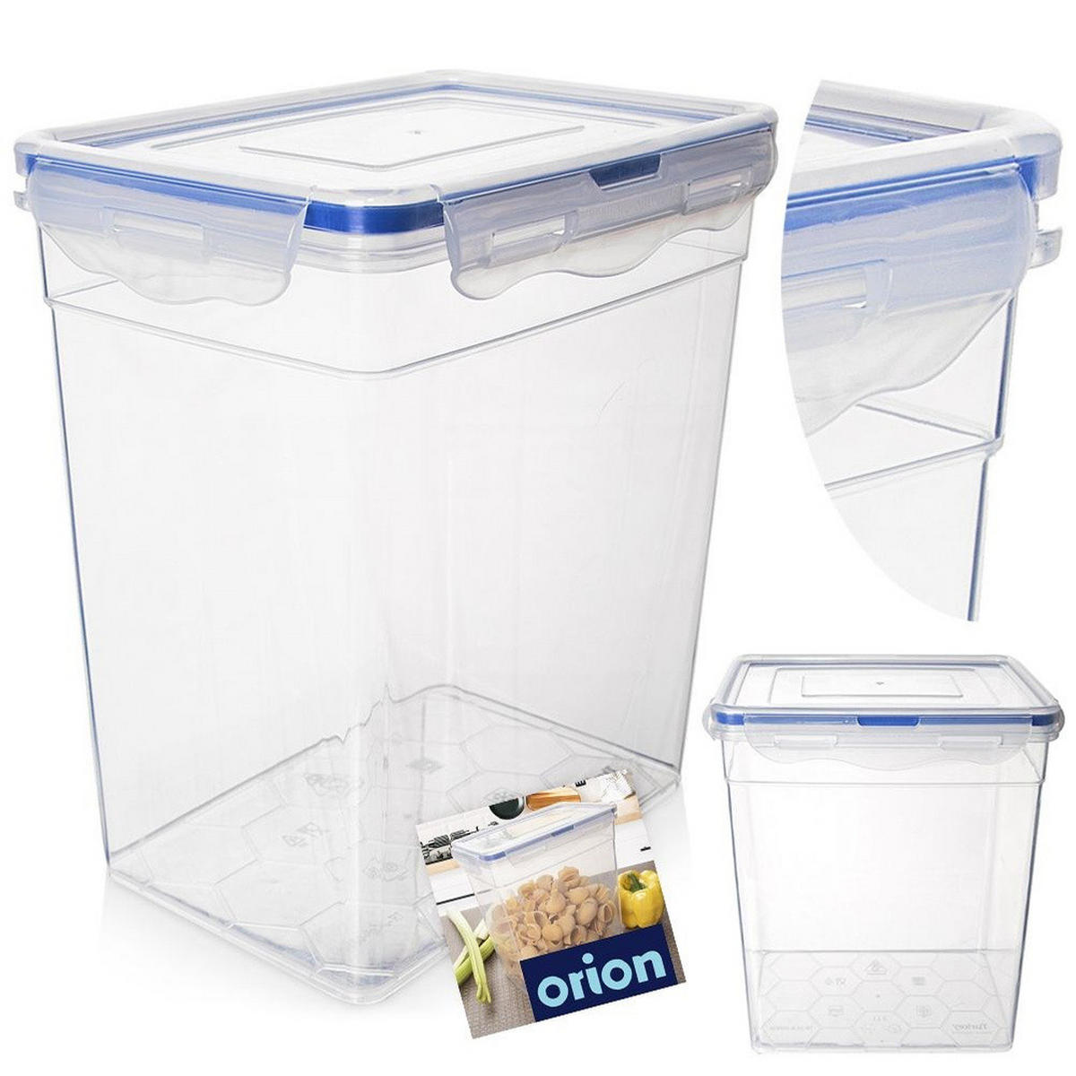 VORRATSBEHÄLTER Clip-Verschluss 3 l Transparent - Transparent, Kunststoff (13/20.5/18.5cm) - Orion 