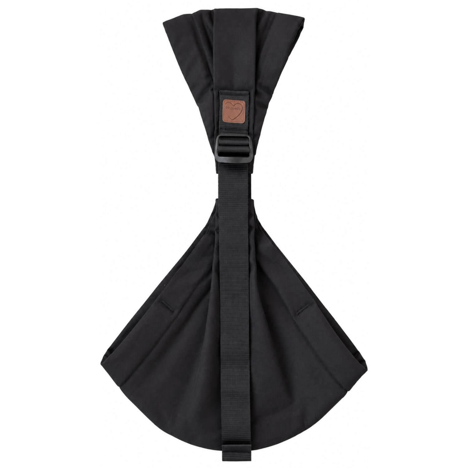BABYTRAGE Hüfttrage Hip-Hop - Schwarz, Textil (26.5/7.2/38.5cm) - Hoppediz