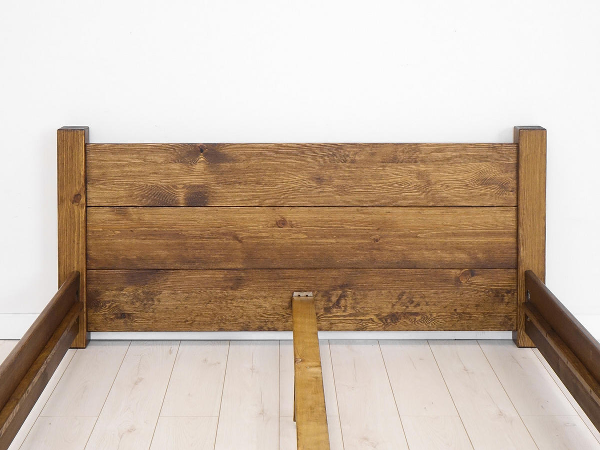 BETT aus Massivholz Rustyk Ostrowit II 140x200 - Dunkelbraun, Holz (140/200cm) - Seart