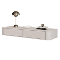 WANDKONSOLE LUNA 140 cm, mit 2 Schubladen, Kaschmir - Kaschmir, Holzwerkstoff (140/20/45cm) - Idohome