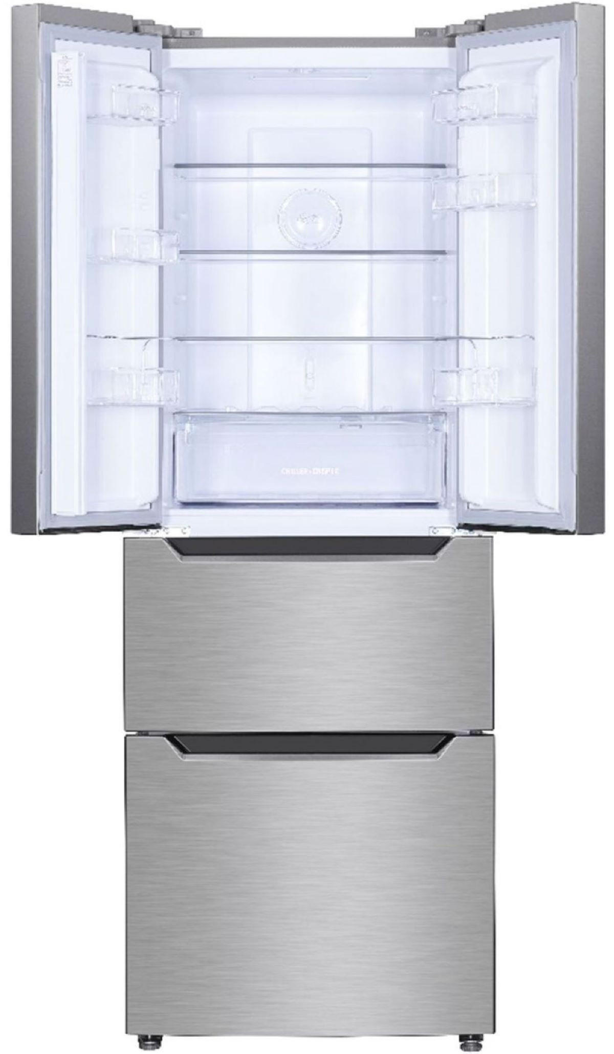 KÜHLGEFRIERKOMBINATION KHFD350ENFIX Frenchdoor 320 Liter Inox - Silberfarben, Kunststoff (63.5/185.5/69cm) - PKM