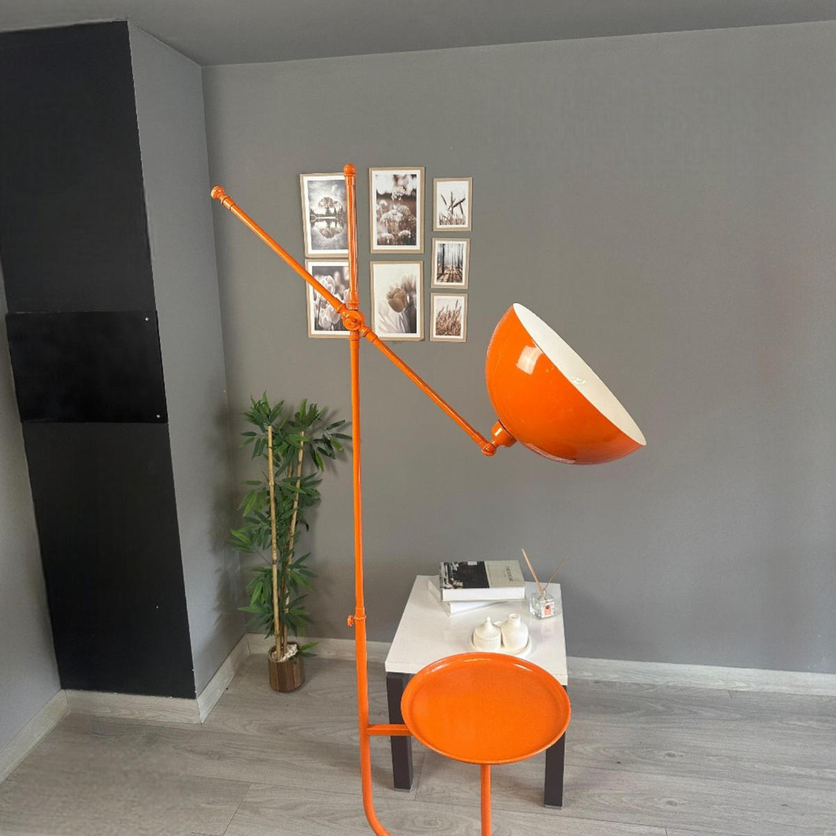 STEHLAMPE Raxon 165 Cm - Orange, Metall (30/30/165cm) - Bamyum
