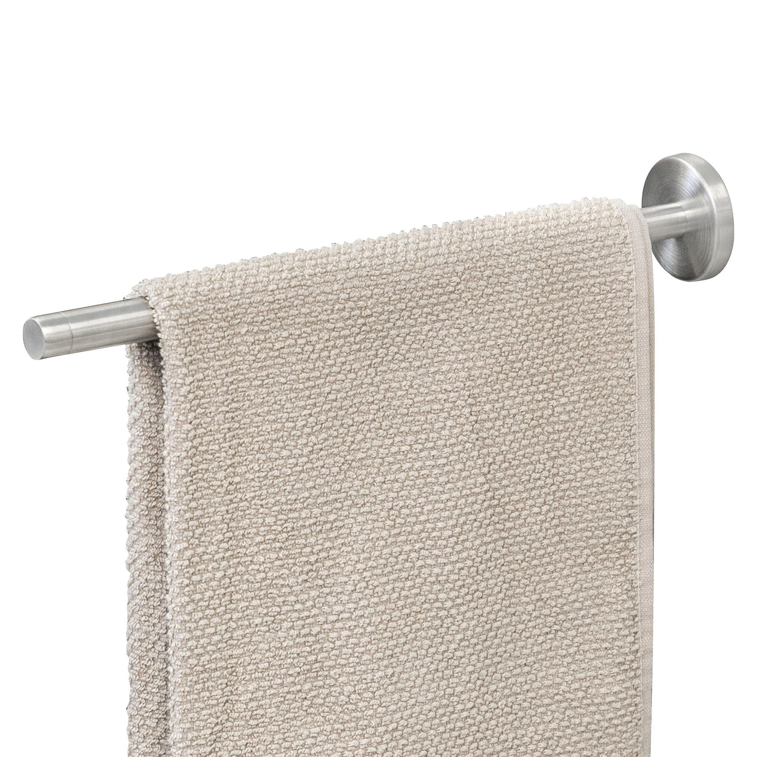 TELESKOPHANDTUCHSTANGE PIAZZA Edelstahl - Edelstahlfarben, Metall (6/6/50cm) - bremermann