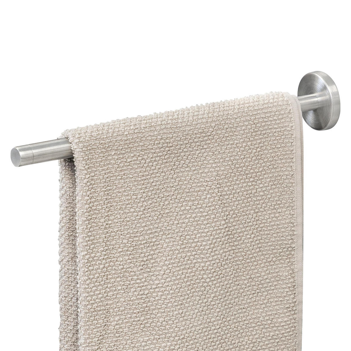 TELESKOPHANDTUCHSTANGE PIAZZA Edelstahl - Edelstahlfarben, Metall (6/6/50cm) - bremermann