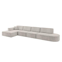 ECKSOFA Ottomane Links IREA-L3-v4 - 413x171x79 cm Hellbraun - Hellbraun, Holzwerkstoff/Textil (413/171cm) - ALTDECOR