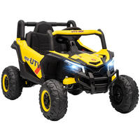 ELEKTRO-KINDERAUTO DE-13085 2 Motoren Gelb - Gelb, Kunststoff (96/61/56cm) - ComfortXL