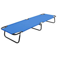 KLAPPLIEGE Blau Stahl - Blau, Metall (58/28/190cm) - furnicato
