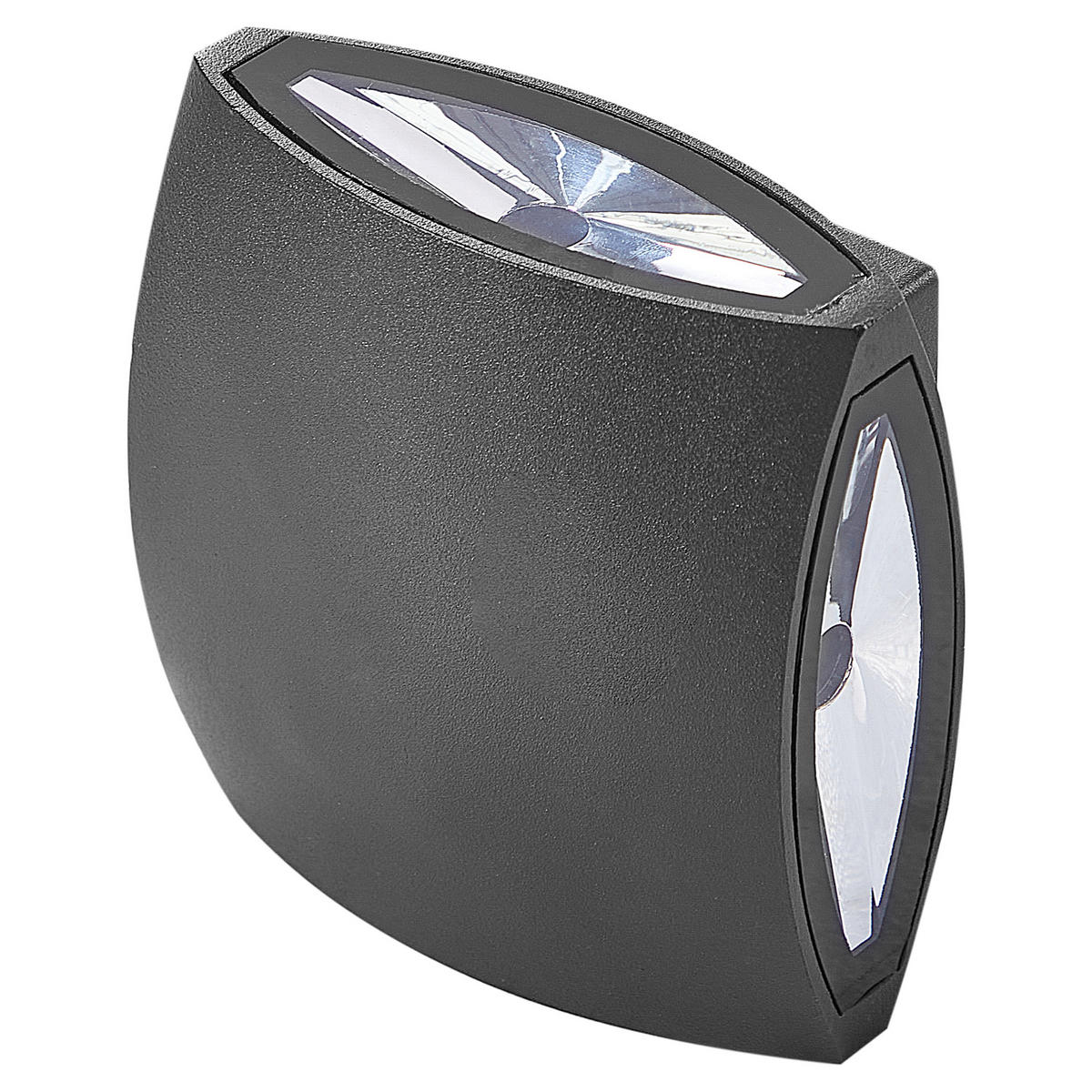 AUSSENWANDLEUCHTE 2er Set Schwarz Ramapo - Schwarz, Metall (15/15/4cm) - Beliani