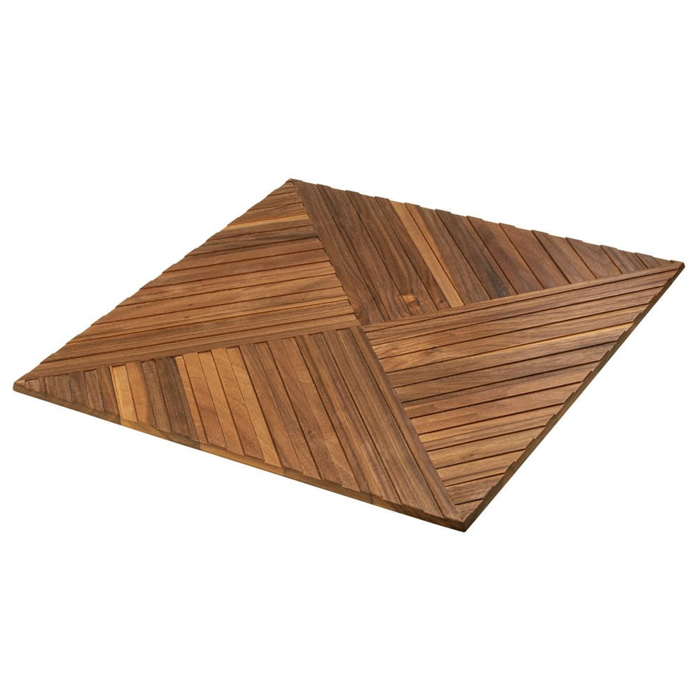 TELLER Braun 33/33/2 cm ALPL33WL - Braun, Holz (33cm) - ArteLegno