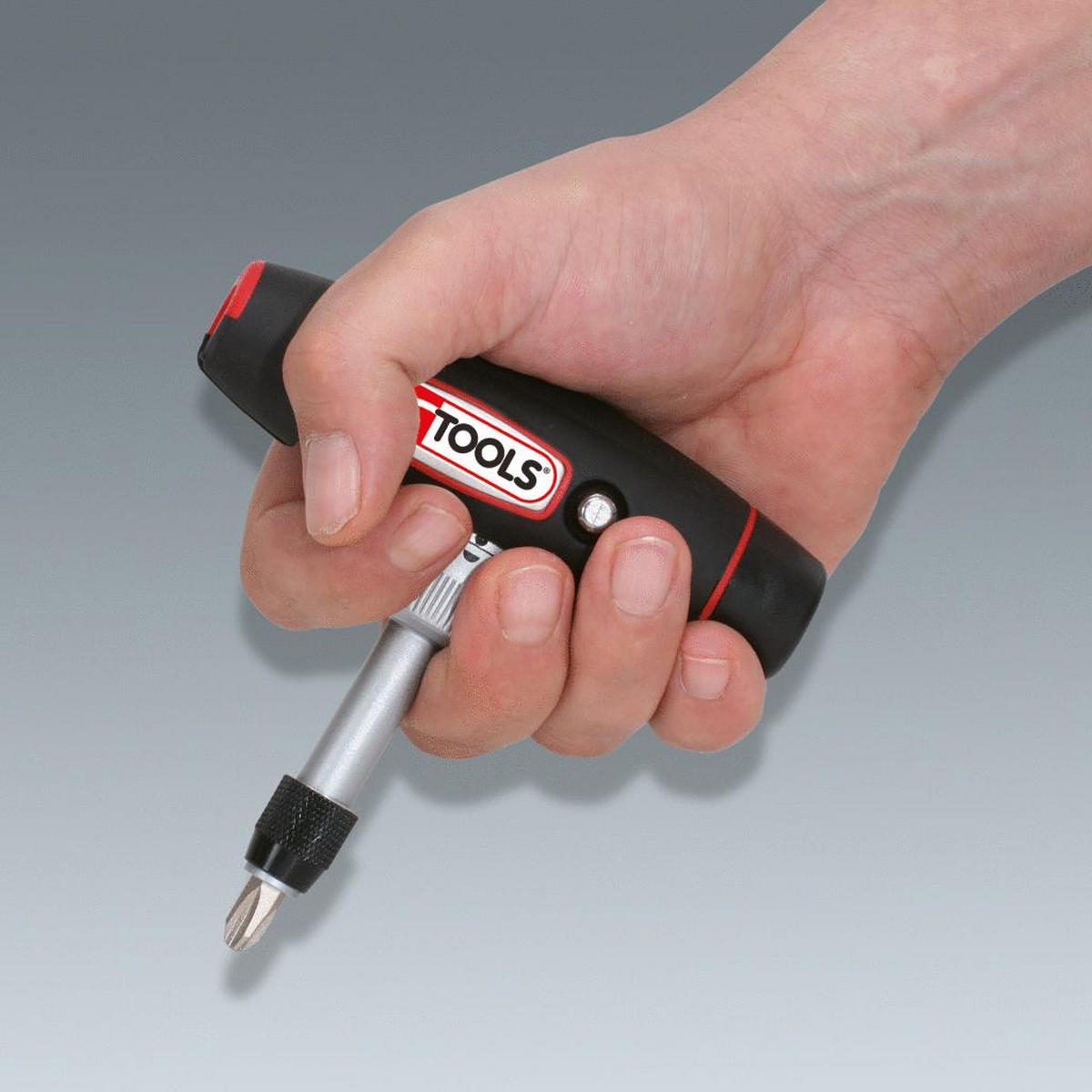 1/4" T-GRIFF RATSCHEN-BIT-SCHRAUBENDREHER, 7-TLG - Multicolor, Kunststoff/Metall (21/18cm) - KS Tools