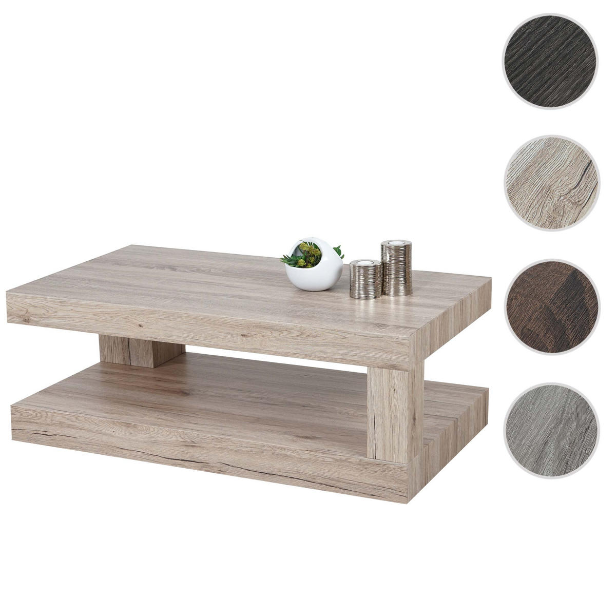 COUCHTISCH rechteck Eiche Sanremo Dekor - Eiche San Remo, Holzwerkstoff (60/110/40cm) - MCW