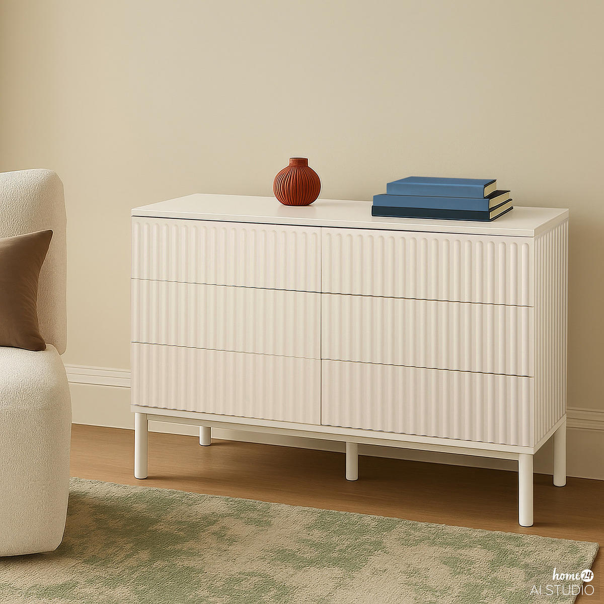 KOMMODE - Kaschmir, Holz/Holzwerkstoff (120/80/40cm) - home24