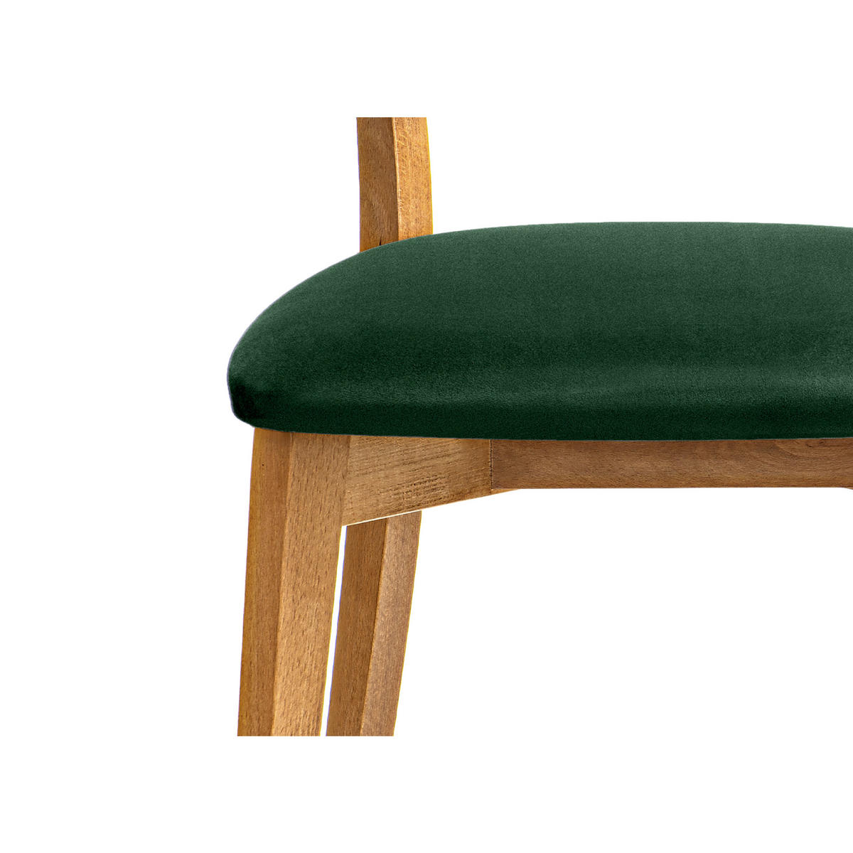 ESSZIMMERSTÜHLE LYCO (2er-Set), dunkelgrün / Eiche hell - Dunkelgrün/Eichefarben, Holz/Buchenholz (47/81/45cm) - KONSIMO®
