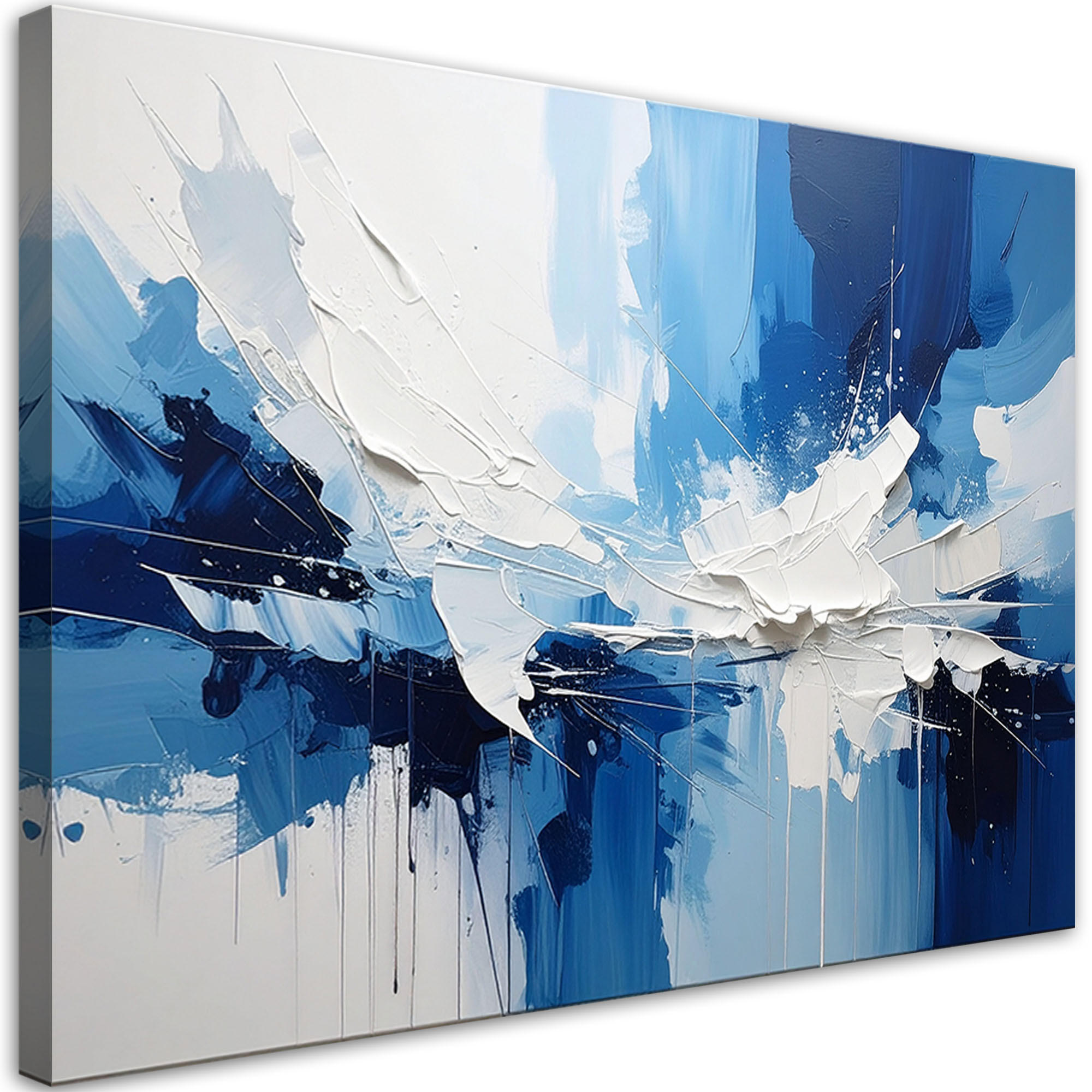 Feeby Wandbild, Blau 90x60 cm