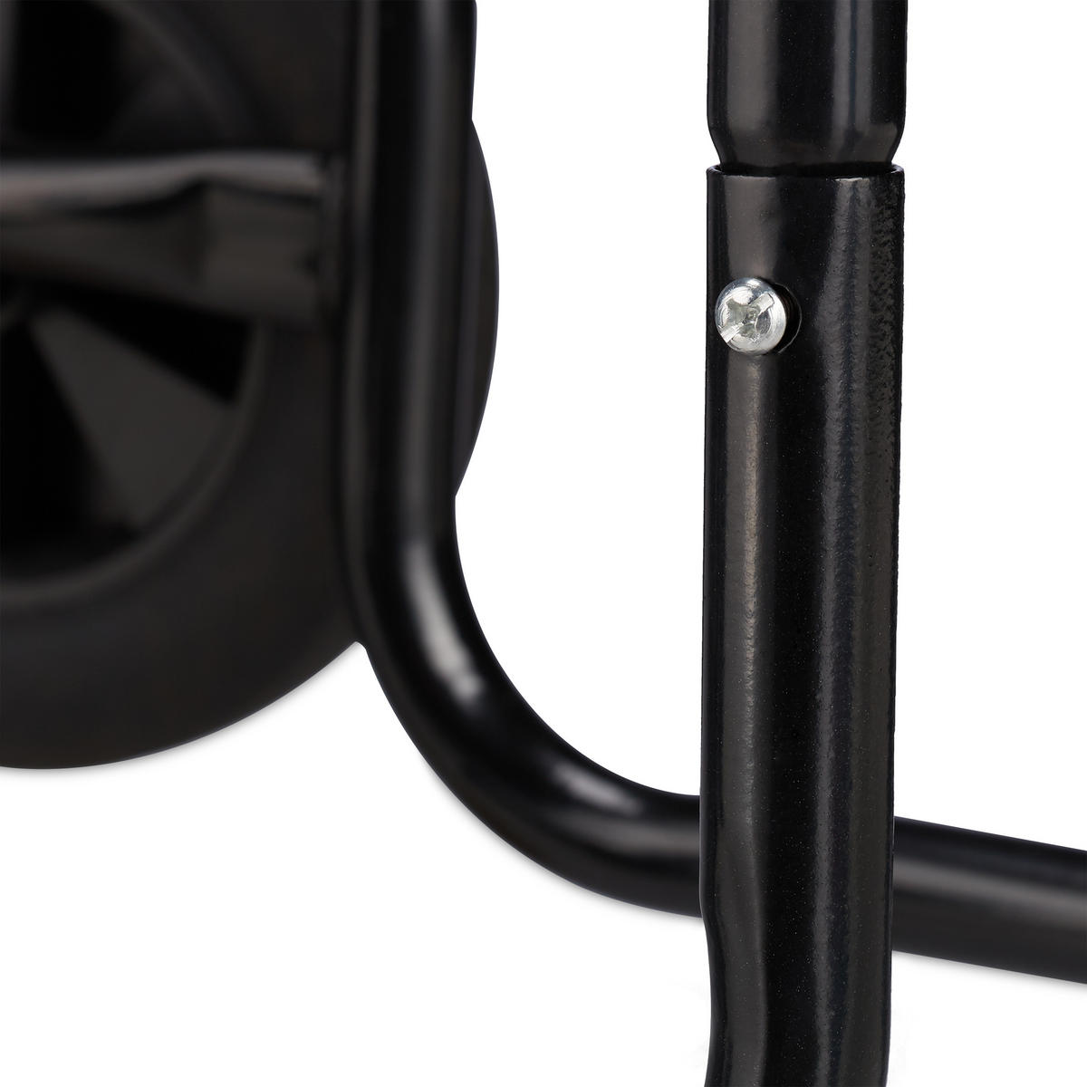 KAMINHOLZWAGEN - Schwarz, Kunststoff/Metall (41/100/42.5cm) - Relaxdays