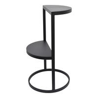 BLUMENTISCH Trippa Schwarz - Schwarz, Metall (40/40/70cm) - LOFT42