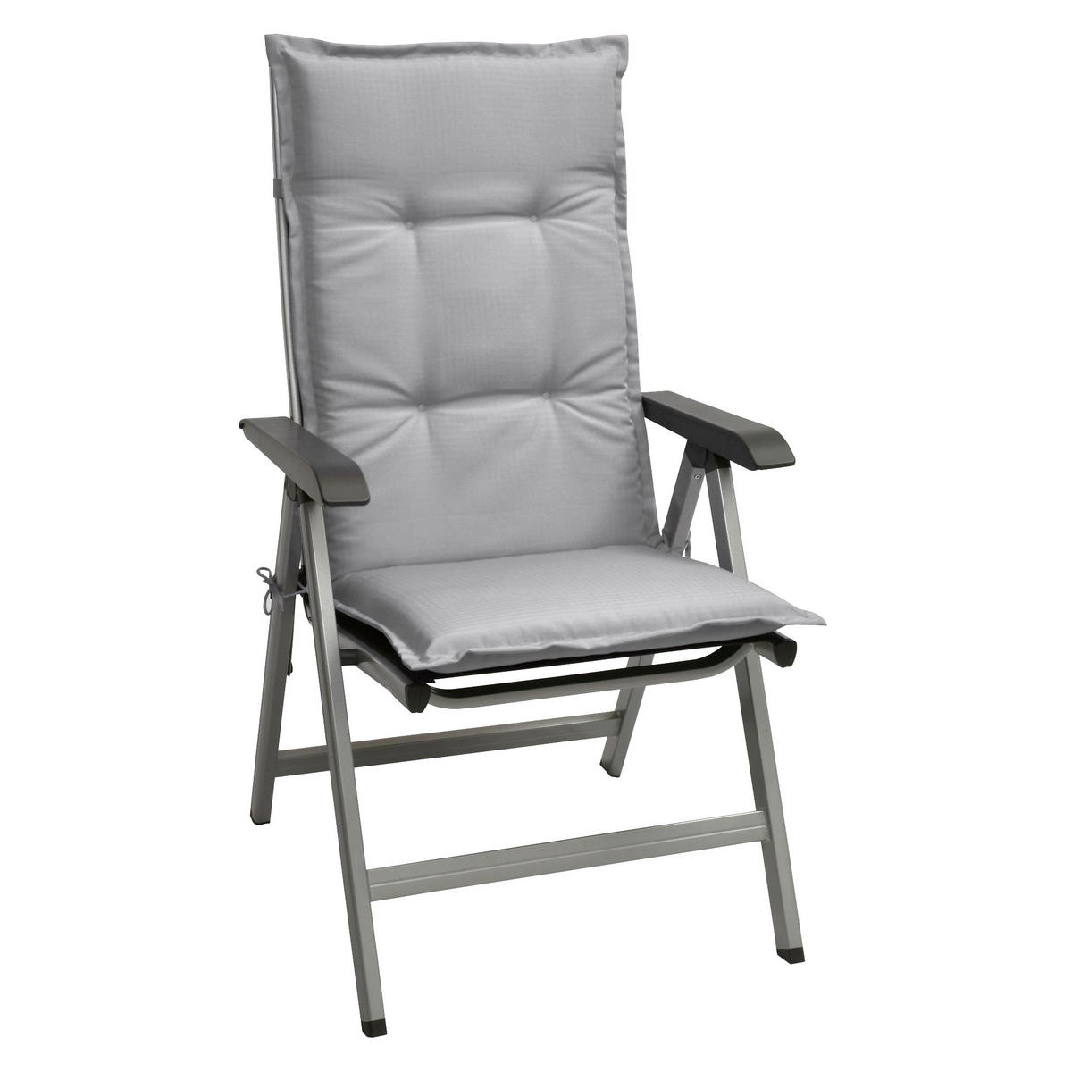 HOCHLEHNERAUFLAGE Base HL 120/50/6cm Hellgrau - Hellgrau, Textil (50/6/120cm) - Beautissu 