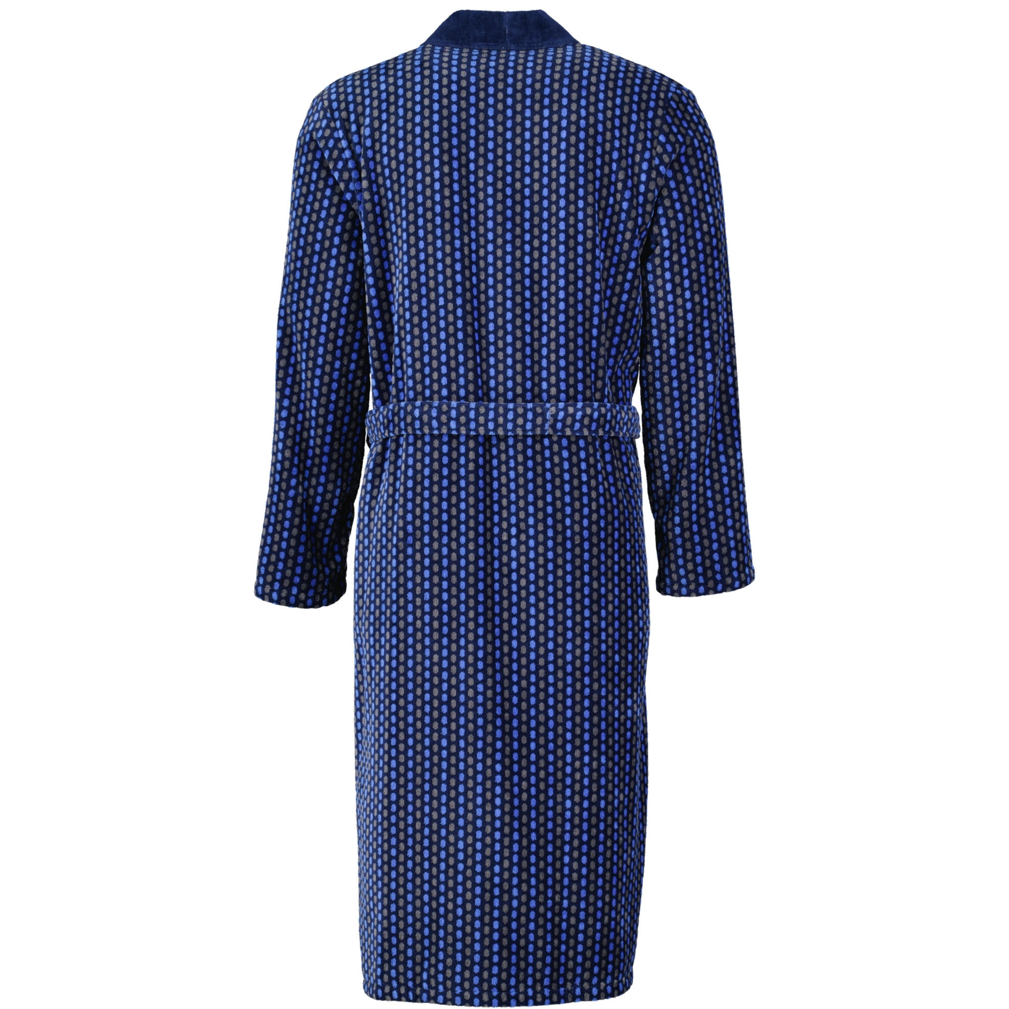 BADEMANTEL HERREN KIMONO GRAPHIC 4851 BLAU - 11 - Blau, Textil (Mnull) - Cawoe