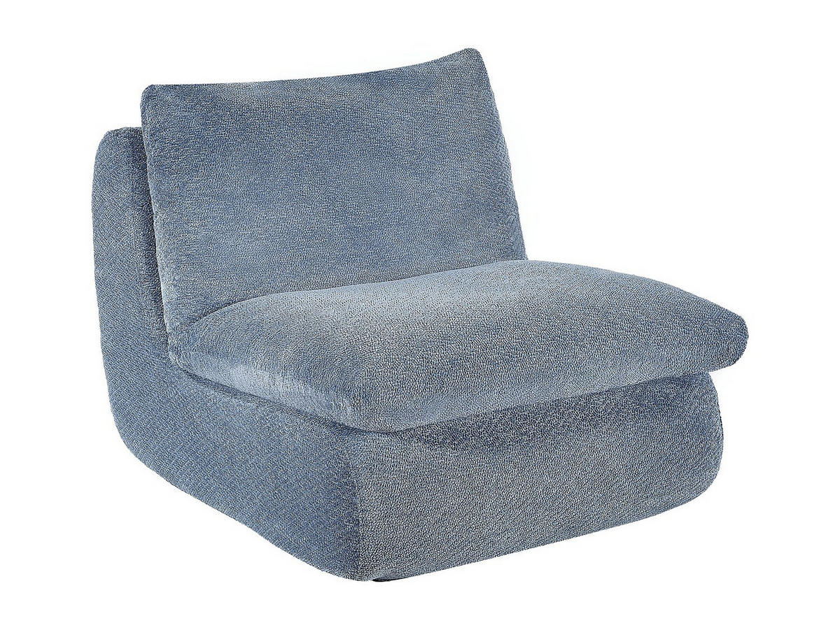 SESSEL mit gerader Rückenlehne - 1 Person - Stoff - Blau - - Blau, Textil (84/78/104cm) - Vente-Unique