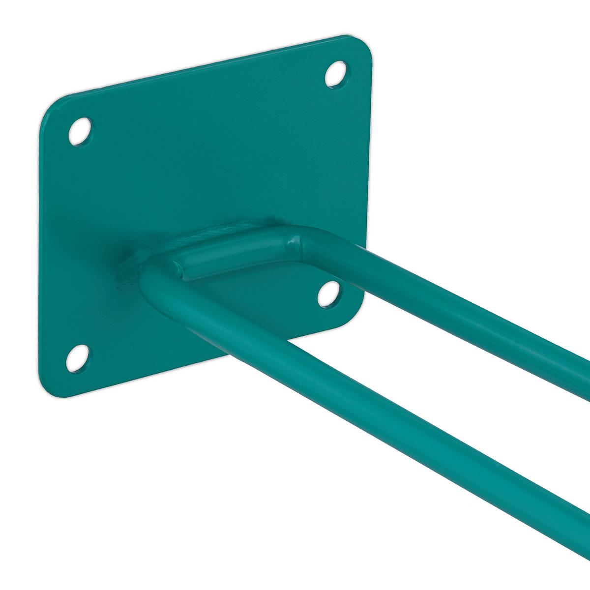 GERÄTEHALTER - Dunkelgrün, Kunststoff/Metall (9/7.5/24cm) - Relaxdays