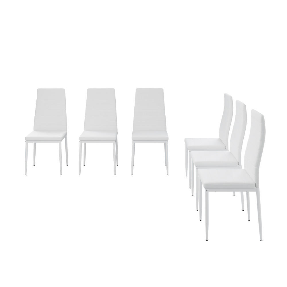 Vicco ŽIDLE DO JÍDELNY Grand Bílá 42.5 x 48 cm Sada 6 kusů