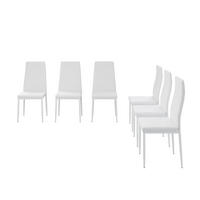 ŽIDLE JÍDELNY Grand Bílá - bílá, plast (42.5/96/48cm) - Vicco