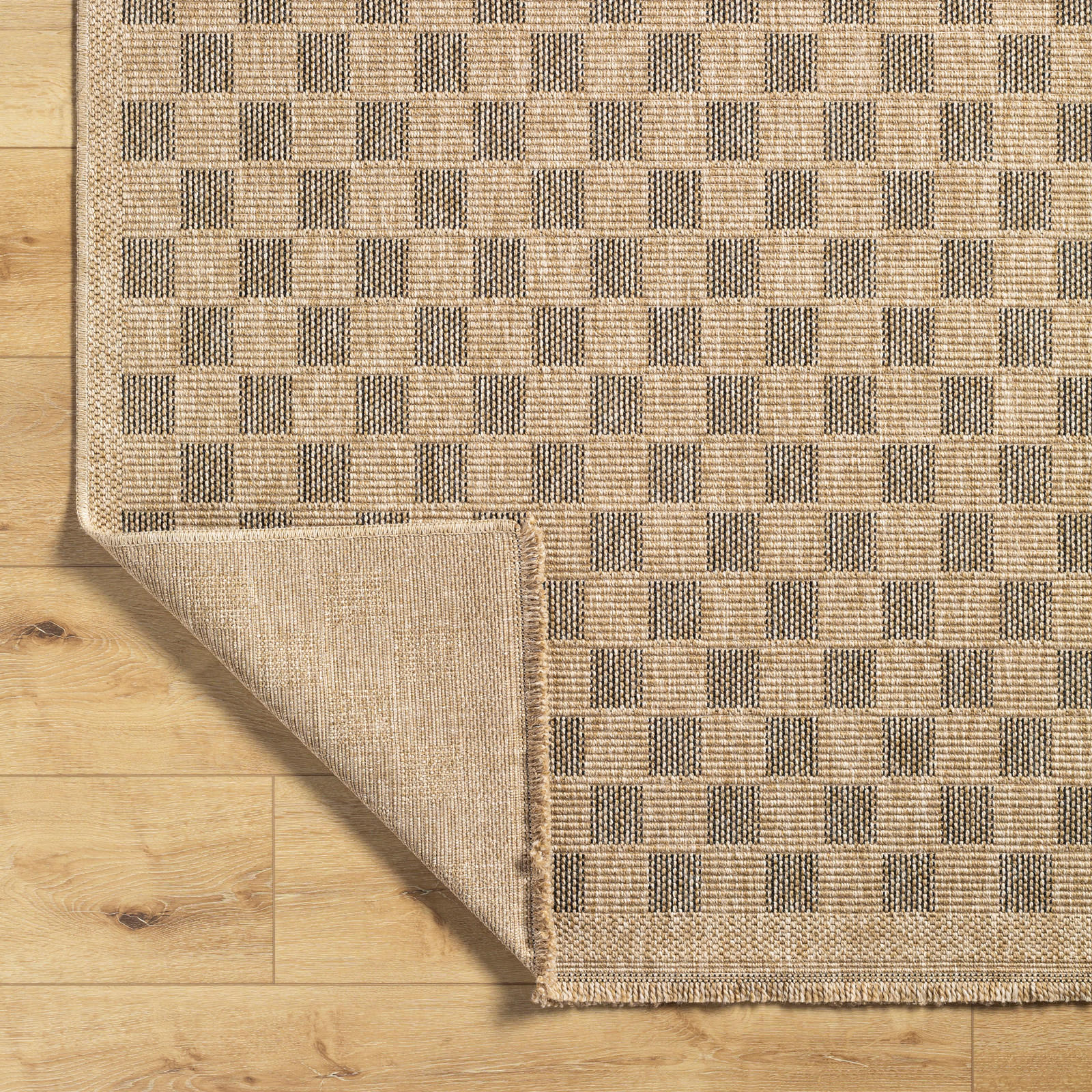 Thumbnail - Livabliss Outdoorteppich, Beige, Textil, Kariert, Rechteckig, 80x220 cm, Oeko-Tex® Standard 100, in verschiedenen Größen...