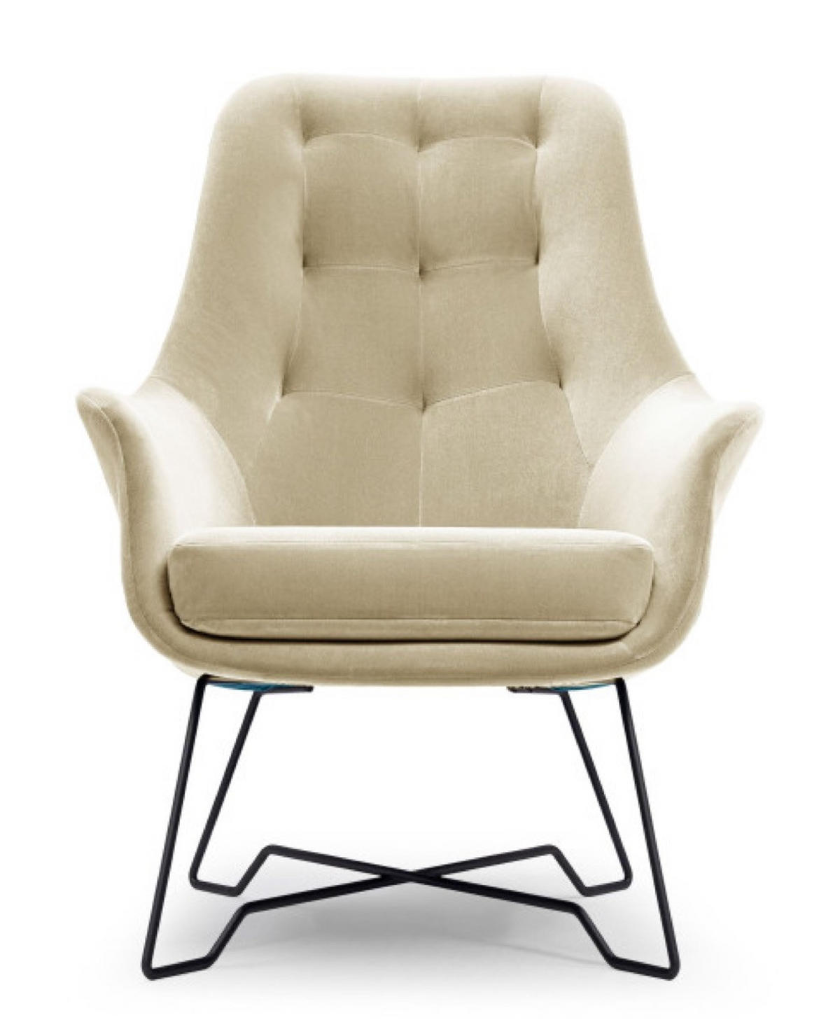 SESSEL Beige ENZO Gepolstert Mit Gepolstertem Rücken - Beige, Textil (72.5/101.5/83cm) - Sepro Meble