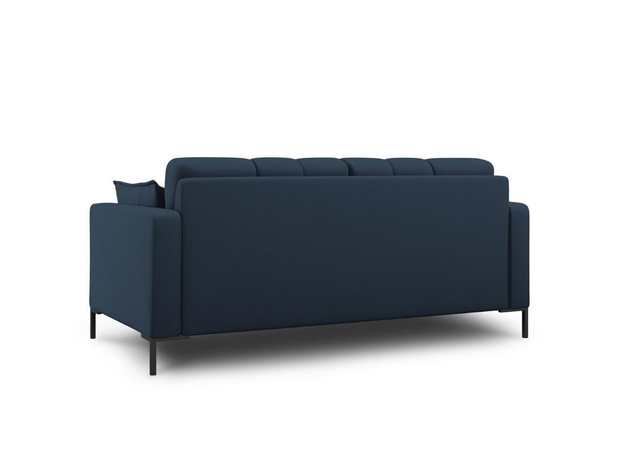 SOFA Mamaia aus strukturiertem Stoff blau 2 Sitzplätze - Blau, Textil (92/75/152cm) - Micadoni