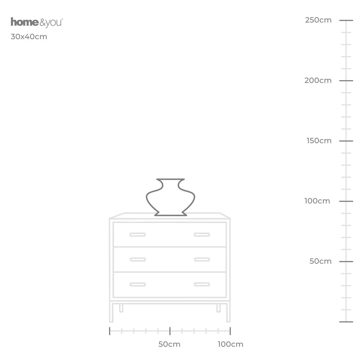 VASE Mindi 40x30 cm - Goldfarben, Metall (40cm) - home&you