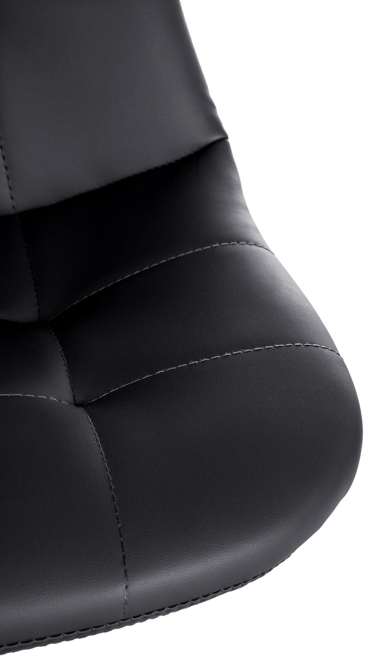 BARHOCKER Metall schwarz - Schwarz, Textil/Metall (47/58/56cm) - CLP