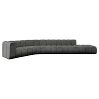 ECKSOFA modulares Sofa Tilmo-L2 - 490x194x70 cm Dunkelgrau - Dunkelgrau, Holzwerkstoff/Textil (490/194cm) - ALTDECOR