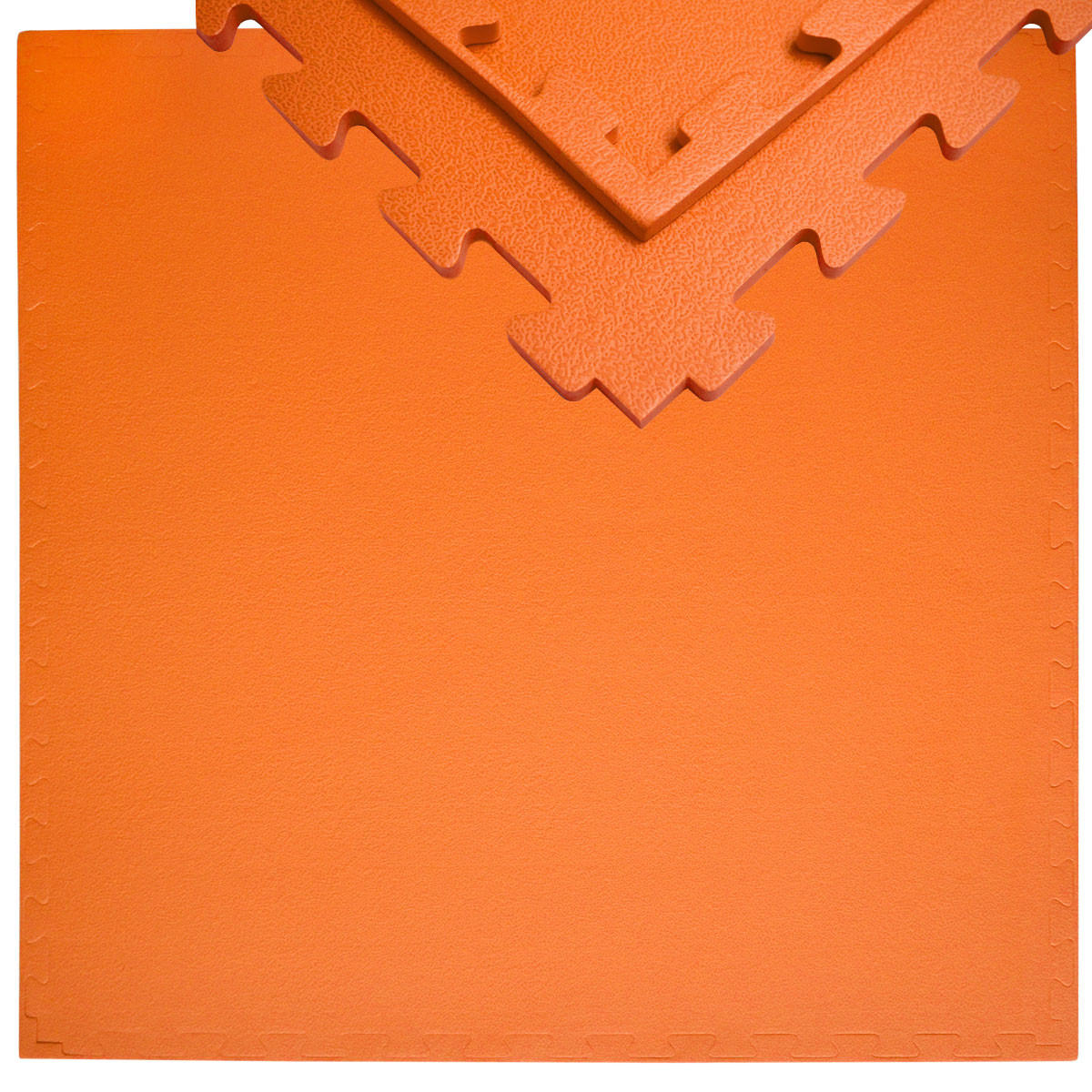 PUZZLEMATTE 90x90x1.2 cm, Orange - Orange, Kunststoff (90/90cm) - eyepower