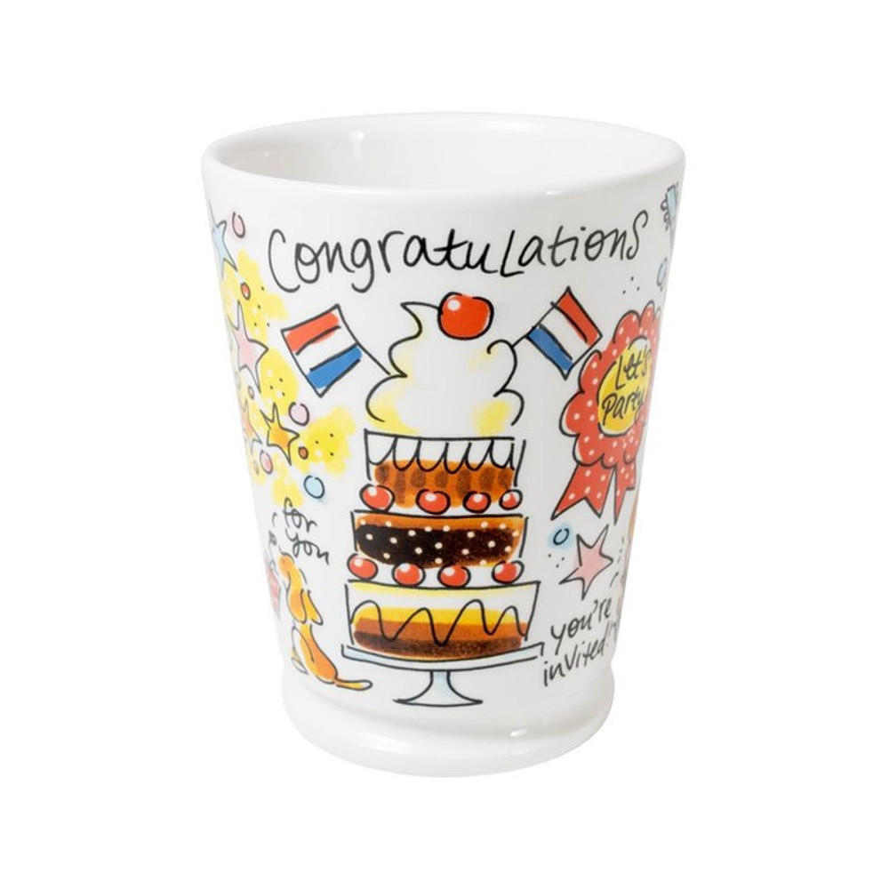 XL-BECHER Glückwunschparty in Bunt - 500 ml - Multicolor, Keramik (0.5L) - Blond Amsterdam