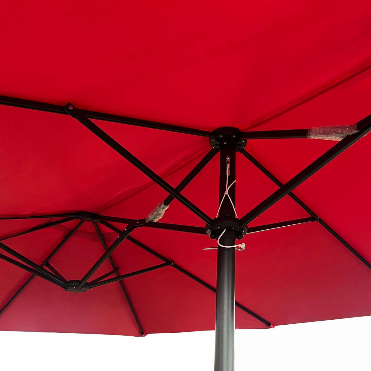 SONNENSCHRIM Rot 245/460 cm - Rot/Schwarz, Metall (460/270cm) - Akord