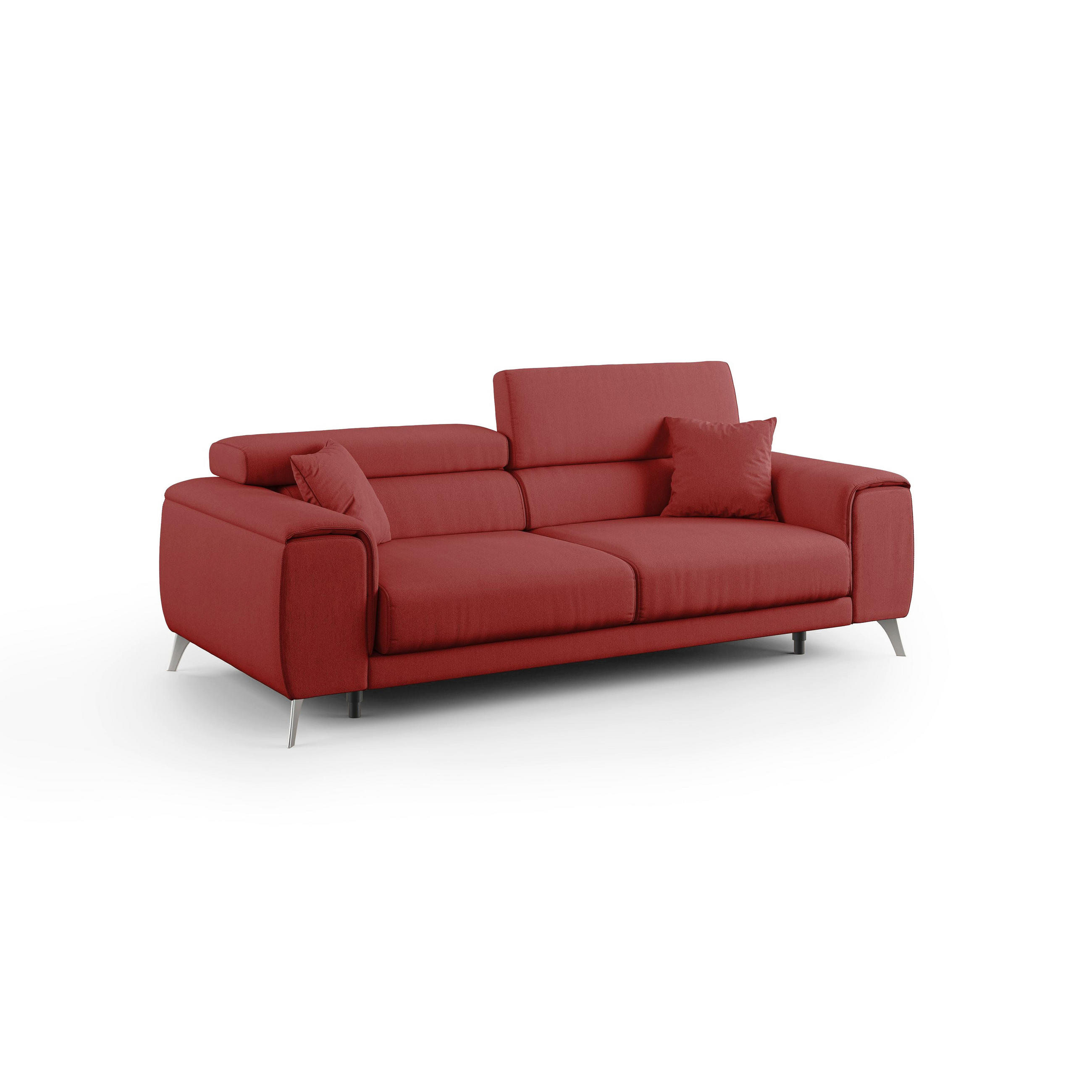 LINEARSOFA Fusion - Rot, Textil (185/73/102cm) - Divani.store