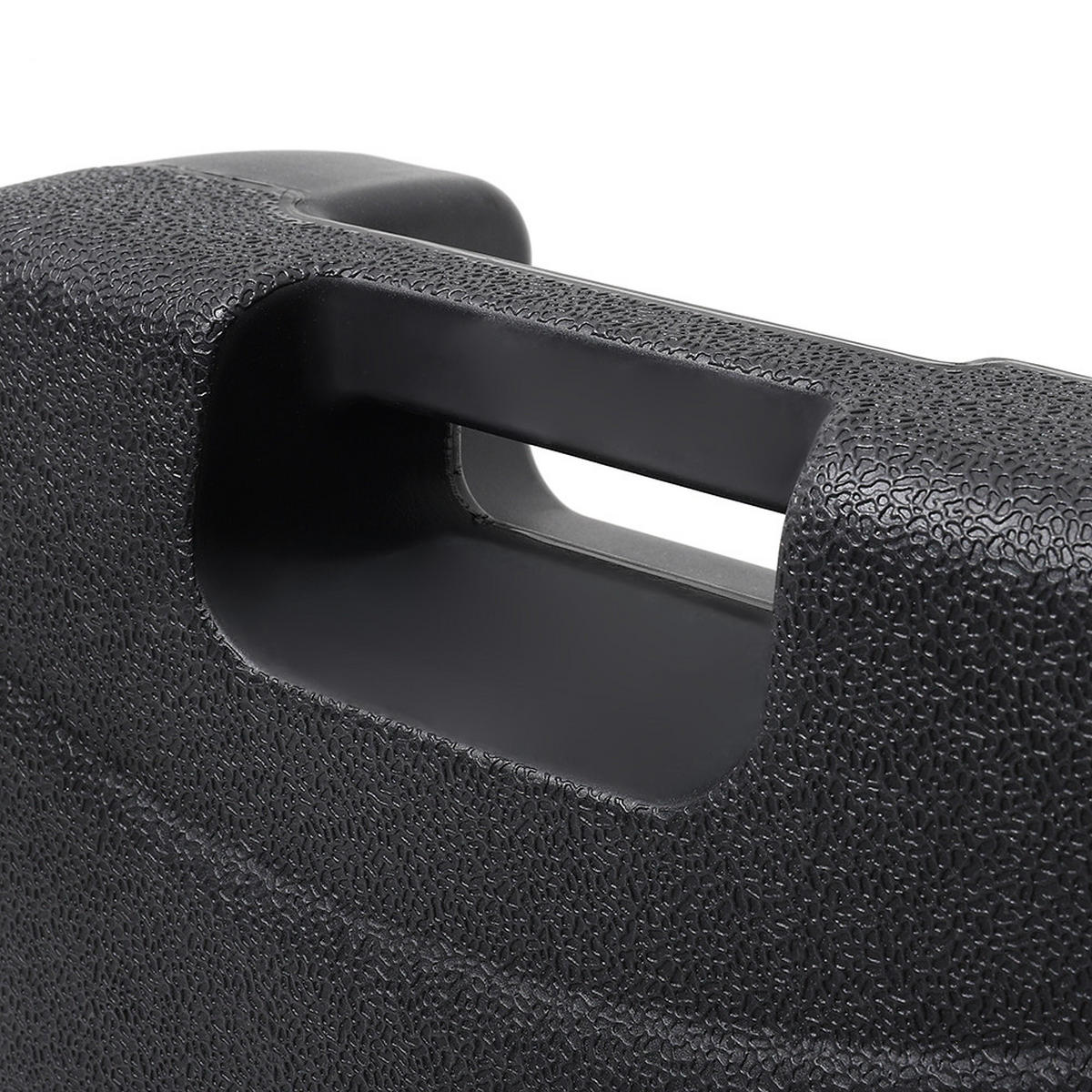 SONNENSCHIRMSTÄNDER aus PP in Schwarz quadratisch befüllbar 44,5 × 44,5 × 28 cm befüllt bis zu 20 kg - Schwarz, Kunststoff (44.5/44.5cm) - Livingandhome