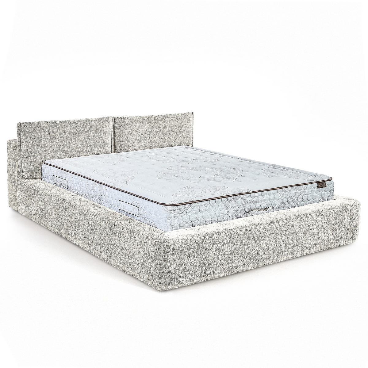 POLSTERBETT - Creme, Textil (140/200cm) - home24