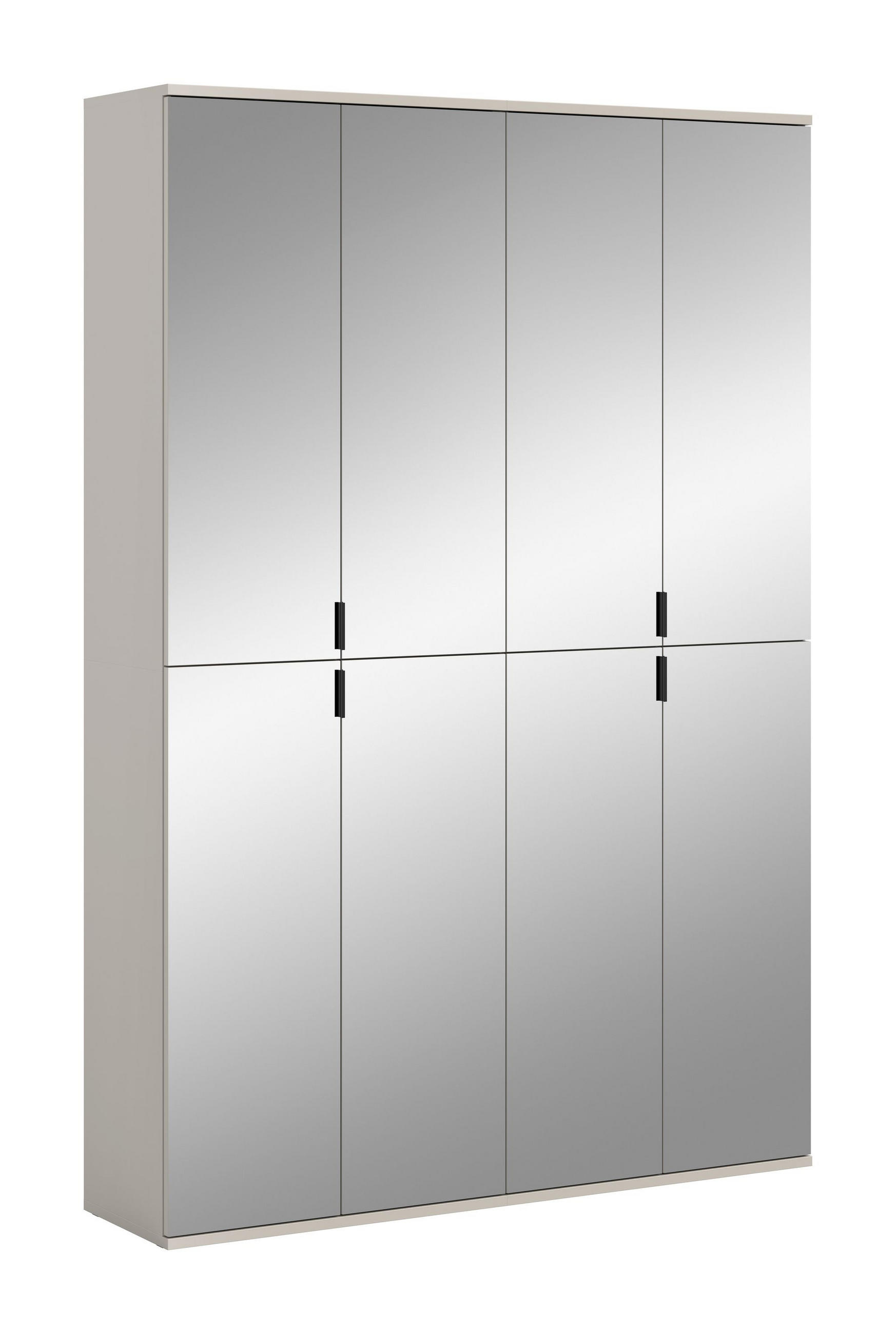 GARDEROBE Nexus (B/H/T: ca. 122/193/34 cm) in Kaschmir/Spiegelglas - Kaschmir, Holzwerkstoff (122/193/34cm)
