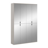 GARDEROBE Nexus (B/H/T: ca. 122/193/34 cm) in Kaschmir/Spiegelglas - Kaschmir, Holzwerkstoff (122/193/34cm)