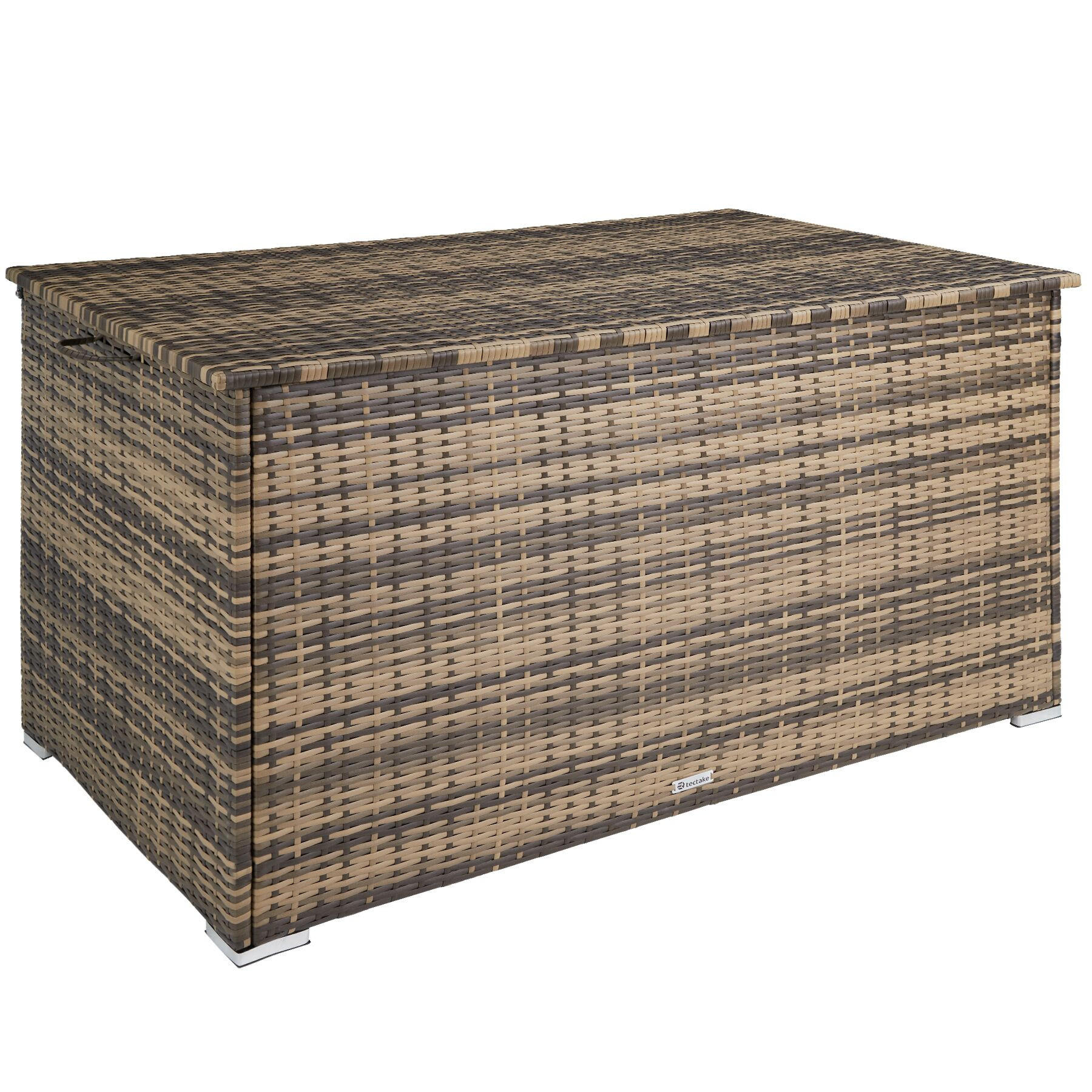 AUFLAGENBOX Oslo,145 x 82,5 x 79,5 cm,natur - Naturfarben, Kunststoff (82.5/79.5/145cm) - tectake