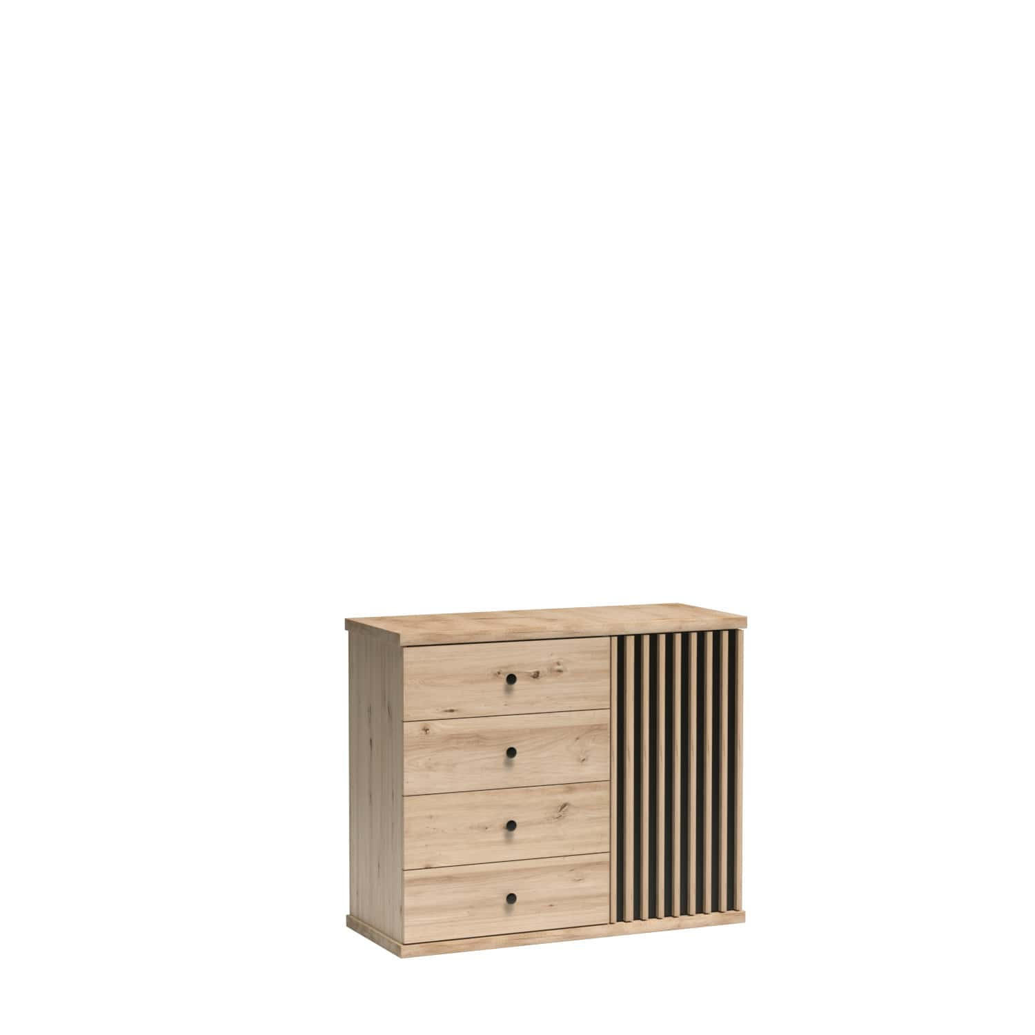 KOMMODE Cali C-5 Artisan - Eiche Artisan, Holzwerkstoff (101.6/85.4/40.6cm)