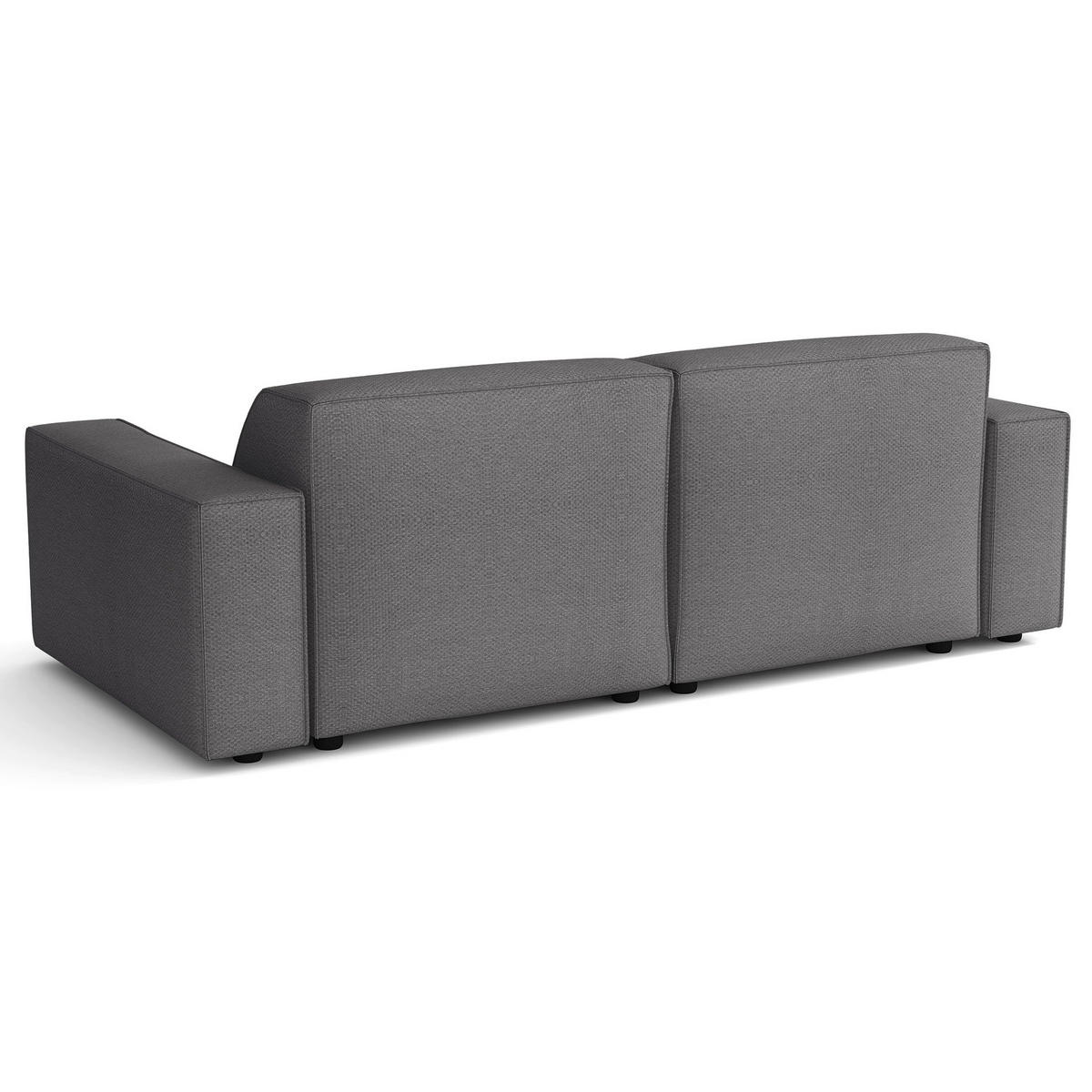 ROHOVÁ POHOVKA Sellmo 210 cm - černá/tmavě šedá, textil/plast (210/166cm) - Selsey